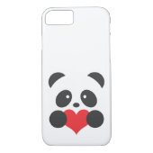 Coques Case-Mate iPhone Panda avec un coeur (Dos)