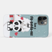 Coques Case-Mate iPhone Panda Bébé Cute En Hiver Gris Neige (Dos (Horizontal))