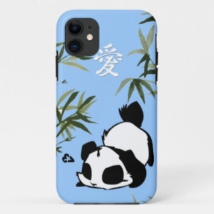 Etui iPhone Case-Mate Panda chinois mignon "amour" avec bambous