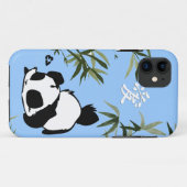 Coques Case-Mate iPhone Panda chinois mignon "amour" avec bambous (Dos (Horizontal))