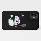 Coques Case-Mate iPhone Panda de badminton épuisé drôle mignon (Dos (Horizontal))