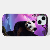 Coques Case-Mate iPhone Panda de la forêt mystique (Verso (horizontal))
