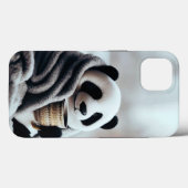Coques Case-Mate iPhone Panda Enveloppé En Hiver (Verso (horizontal))