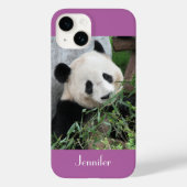 Coques Case-Mate iPhone Panda géant mignonne, violet, Orchidée rayonnante, (Verso)