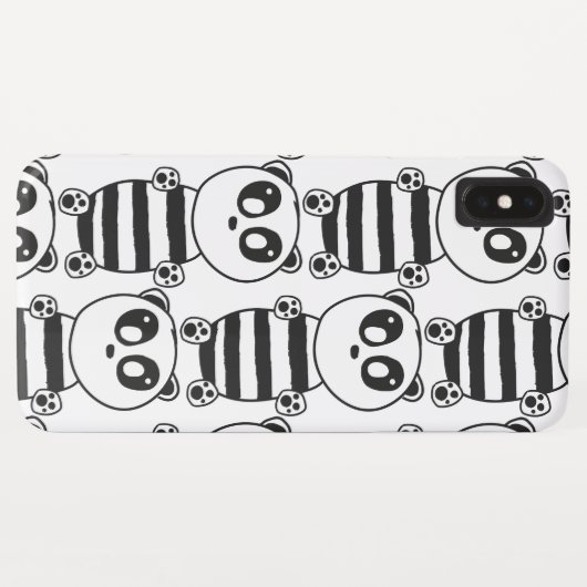 Coques Case-Mate iPhone Panda Kids (Dos (Horizontal))