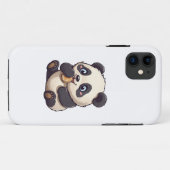 Coques Case-Mate iPhone Panda mange un biscuit (Dos (Horizontal))
