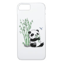 Panda mangeant le bambou
