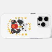 Coques Case-Mate iPhone Panda mignonne mangeant des nouilles (Verso (horizontal))