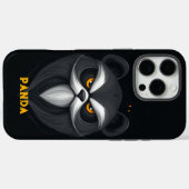 Coques Case-Mate iPhone Panda noir en colère (Verso (horizontal))