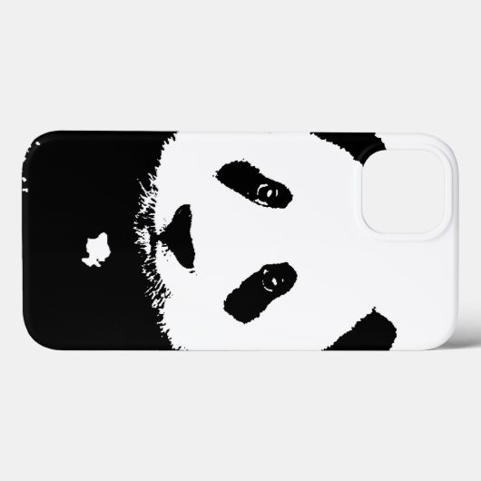 Coques Case-Mate iPhone Panda noir et blanc (Verso (horizontal))