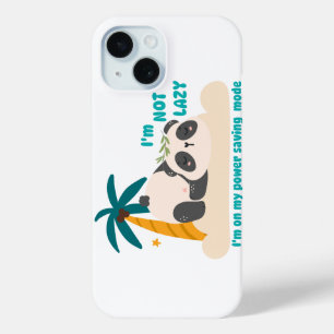 Coque Pour iPhone 15 Panda paresseux mignon