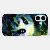 Coques Case-Mate iPhone Panda Peeking Bamboo Aquarelle (Verso (horizontal))