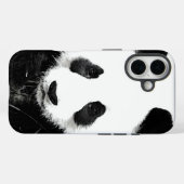 Coques Case-Mate iPhone Panda Pop Art noir et blanc (Verso (horizontal))