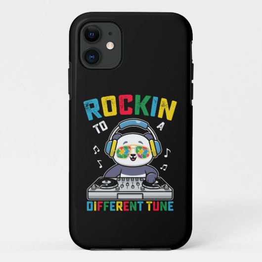 Coques Case-Mate iPhone Panda Rockin' sur un air différent pour la sensibi (Dos)