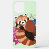 Coques Case-Mate iPhone Panda Rouge Lotus Fleurs Henné (Verso)