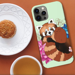 Case-Mate iPhone Case Panda Rouge Lotus Fleurs Henné