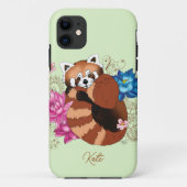 Coques Case-Mate iPhone Panda Rouge Lotus Fleurs Henné (Dos)