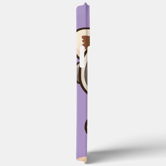 Coques Case-Mate iPhone Panda rouge mignon - adorable casques de téléphone (Verso / Droite)