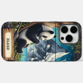 Coques Case-Mate iPhone Panda's Forest Hideaway : Bamboo Meal (Verso (horizontal))