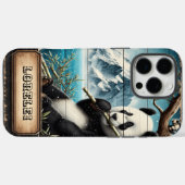 Coques Case-Mate iPhone Panda's Mountain Vista : Repose en Bambou (Verso (horizontal))