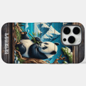 Coques Case-Mate iPhone Panda's Secluded Nook : Bambou Plaisir (Verso (horizontal))
