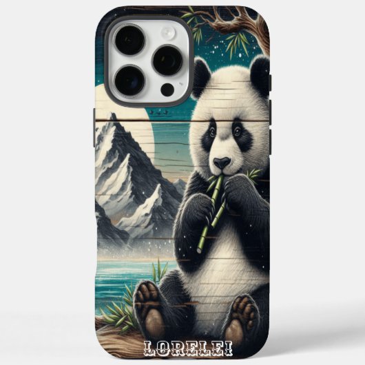 Coques Case-Mate iPhone Panda's Wooded Perch : Bamboo Indulgence (Verso)