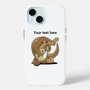Coque Pour iPhone 15 Pangolin jouant de l'instrument musical