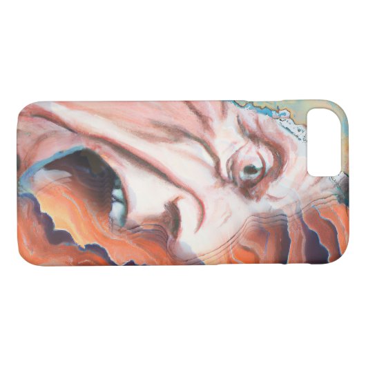 Coques Case-Mate iPhone Panic Waves peinture à l'huile (Dos (Horizontal))