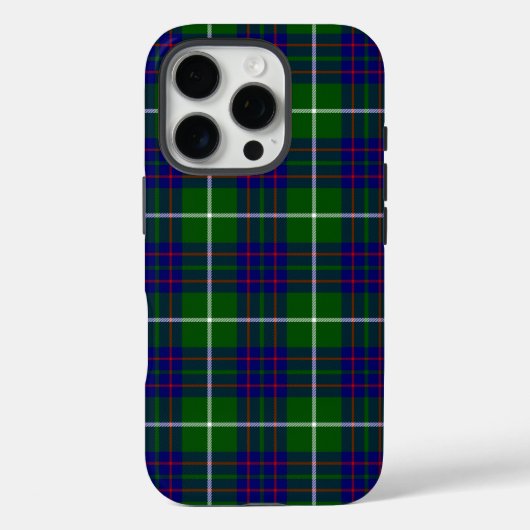 Coques Case-Mate iPhone Panier bleu vert tartan MacIntyre (Verso)