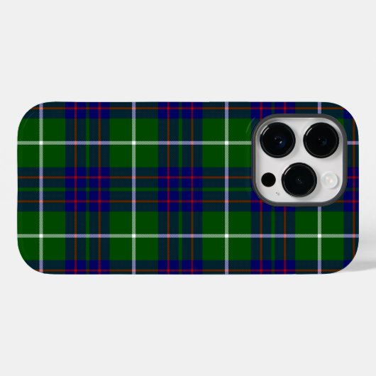 Coques Case-Mate iPhone Panier bleu vert tartan MacIntyre (Verso (horizontal))