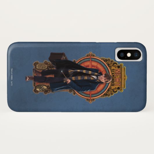 Coques Case-Mate iPhone Panneau Art Nouveau NEWT SCAMANDER™ Walking (Dos (Horizontal))