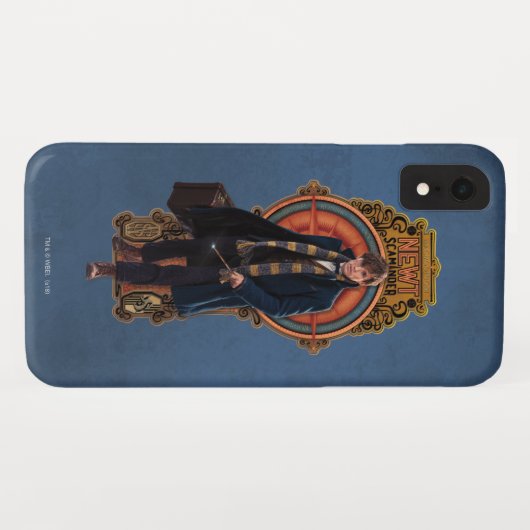Coques Case-Mate iPhone Panneau Art Nouveau NEWT SCAMANDER™ Walking (Dos (Horizontal))
