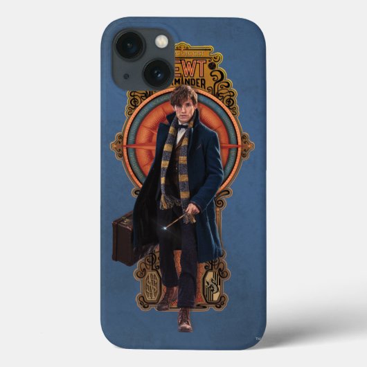Coques Case-Mate iPhone Panneau Art Nouveau NEWT SCAMANDER™ Walking (Verso)