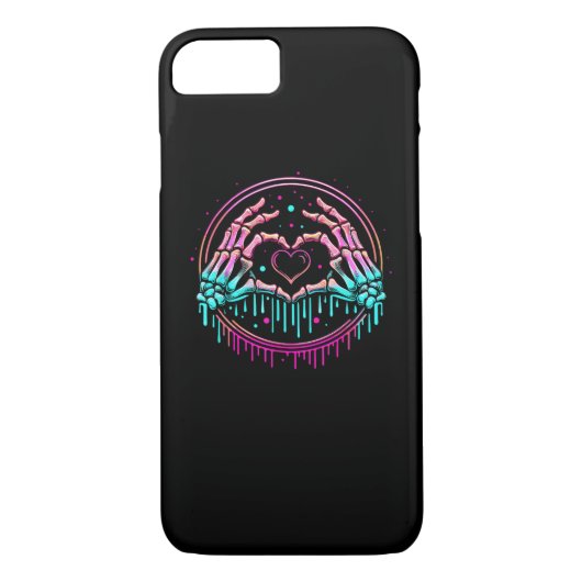 Coques Case-Mate iPhone Panneau cardiaque Mains de squelette - Squelette É (Dos)