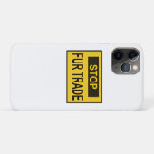 Coques Case-Mate iPhone Panneau commercial Stop Fur jaune (Dos (Horizontal))