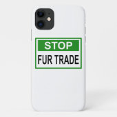 Coques Case-Mate iPhone Panneau commercial Stop Fur vert (Dos)