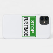 Coques Case-Mate iPhone Panneau commercial Stop Fur vert (Dos (Horizontal))