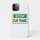 Coques Case-Mate iPhone Panneau commercial Stop Fur vert (Dos)