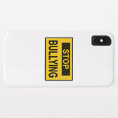 Coques Case-Mate iPhone Panneau d'arrêt d'intimidation jaune (Dos (Horizontal))