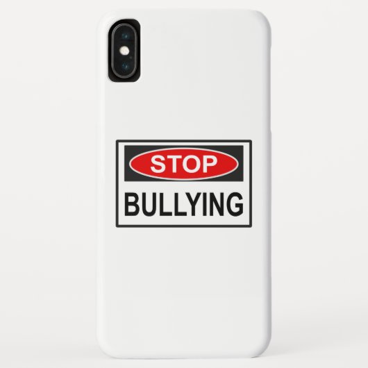 Coques Case-Mate iPhone Panneau d'arrêt d'intimidation rouge (Dos)