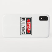 Coques Case-Mate iPhone Panneau d'arrêt du harcèlement rouge (Dos (Horizontal))