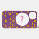 Coques Case-Mate iPhone Panneau d'Astrologie Gold Gemini Nom personnalisé (Verso (horizontal))