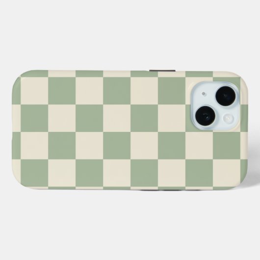 Coques Case-Mate iPhone Panneau de contrôle blanc vert et blanc désactivé (Verso (horizontal))