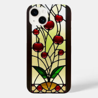 Panneau de fenêtre en verre coloré Cerisier élégan