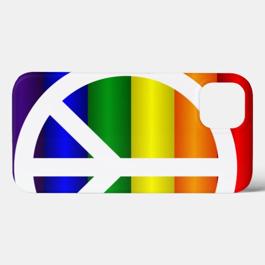 Coques Case-Mate iPhone Panneau de paix Rainbow (Verso (horizontal))