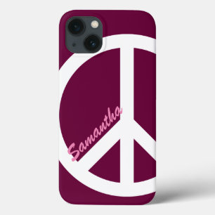 Etui iPhone Case-Mate Panneau de paix rose