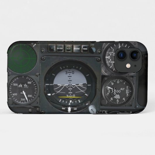 Coques Case-Mate iPhone Panneau d'instrument d'avion (Dos (Horizontal))