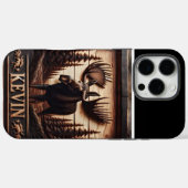 Coques Case-Mate iPhone Panneau en bois d'orignal sculpté (Verso (horizontal))