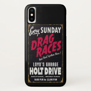 Case-Mate iPhone Case Panneau en détresse vintage Holt Drive Drag Races