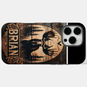 Coques Case-Mate iPhone Panneau Moose Wood de Brian (Verso (horizontal))